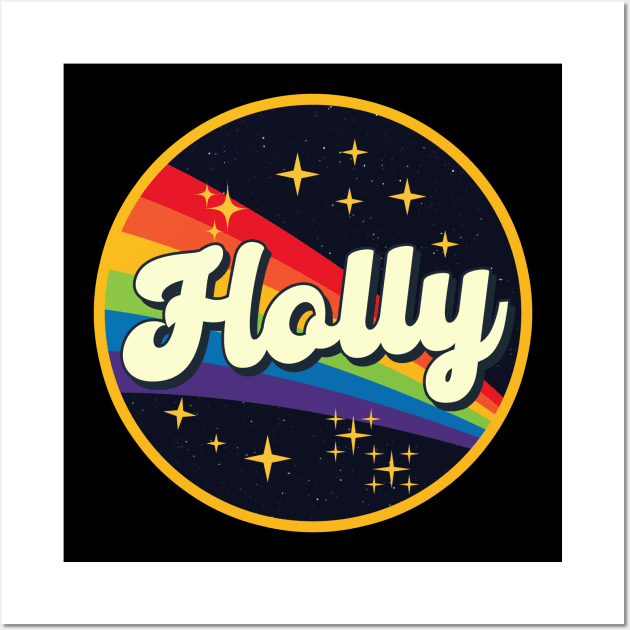 Holly // Rainbow In Space Vintage Style Wall Art by LMW Art